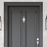 XFORT Polished Chrome Victorian Urn Door Knocker Elegant Front Door Furniture view 6