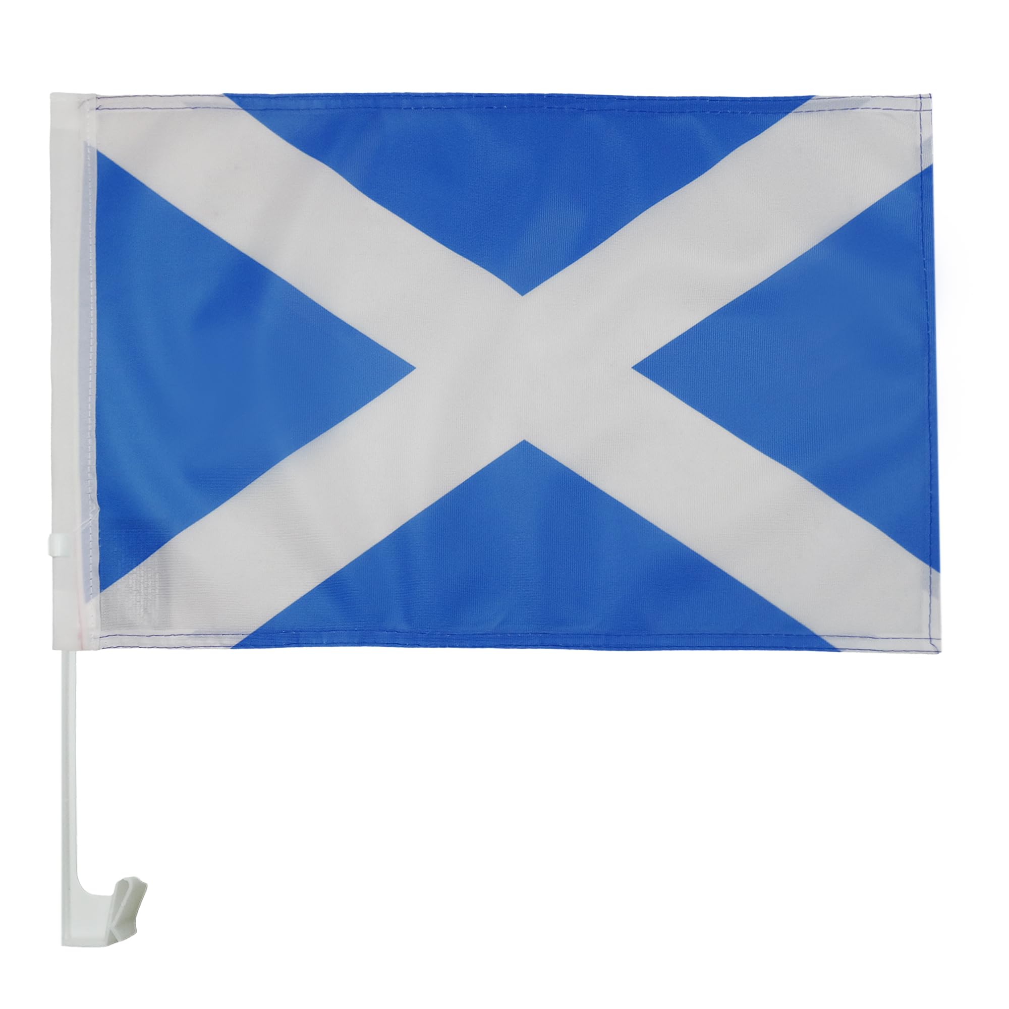 AZ FLAG Scotland Car Flag 18'' x 12'' - Scottish Car flags 30 x 45cm - Banner 18x12 INCHES PLASTIC STICK