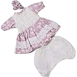 KEIUMI Doll Accessory Dress For 16-17 Inch Reborn Baby Doll Realistic Girls Clothing set Kids Birthday Gift