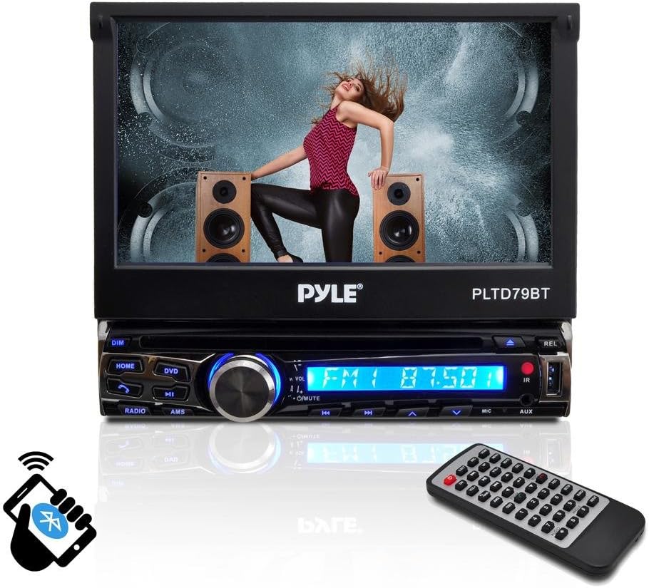 7IN SINGLE DIN IN-DASH DETACH - PLTD79BT
