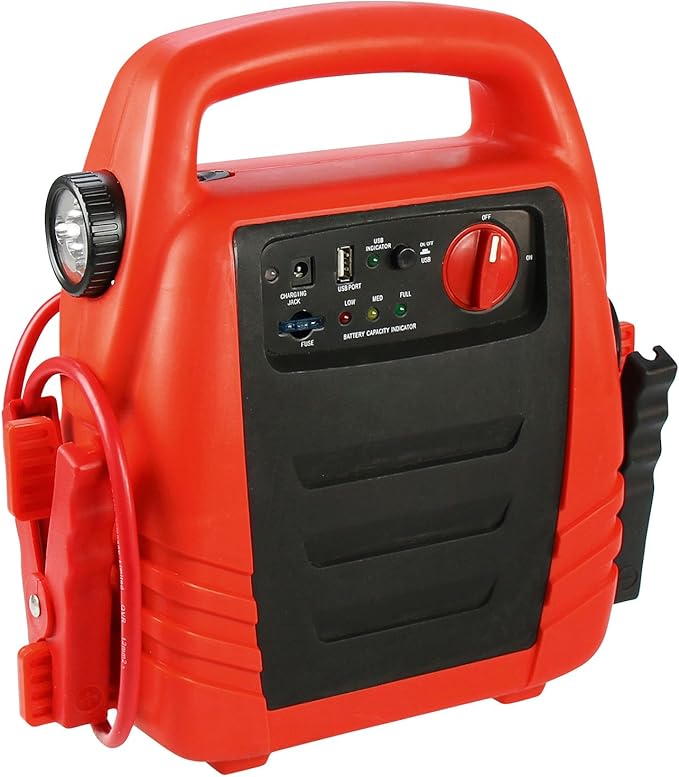 Cartrend 50243 Powerstation 13 Ah 4 in 1, Starthilfe, Kompressor, USB ...