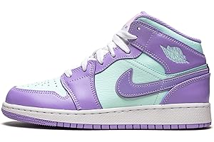 Big Kid's Jordan 1 Mid Very Berry Black/Very Berry-White (554725 016)