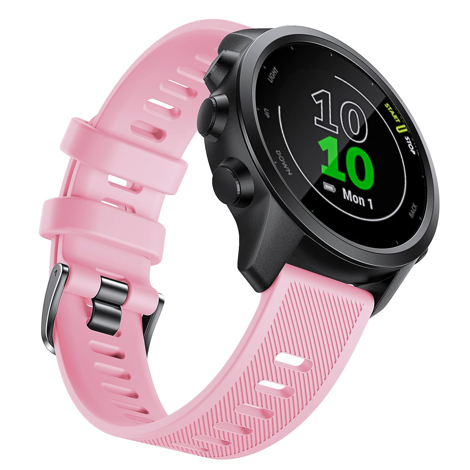 NotoCity for garmin forerunner 245/645 Strap, Soft Silicone Replacement Strap for Garmin Forerunner 158/Vivoactive 3/Garmin Venu/Vivomove HR