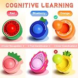 Seagoal Montessori Toys 1 Year Old Wooden Fruit Sorting Color Match 8 fruits view 4
