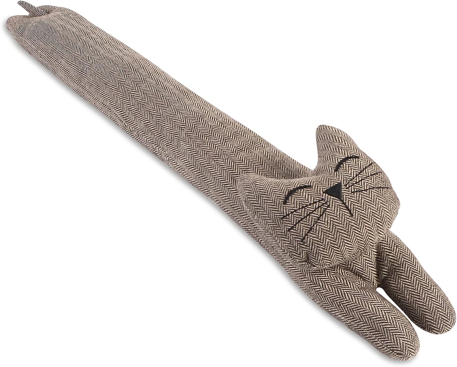 Draft Stoppers - CERAYOU Cat Fabric Under Door Draft Stopper, 3LB Heavy Duty Decorative Soundproof Door Draft Blocker, 34 Inch Animal Energy Saving Draft Guard, Smiley