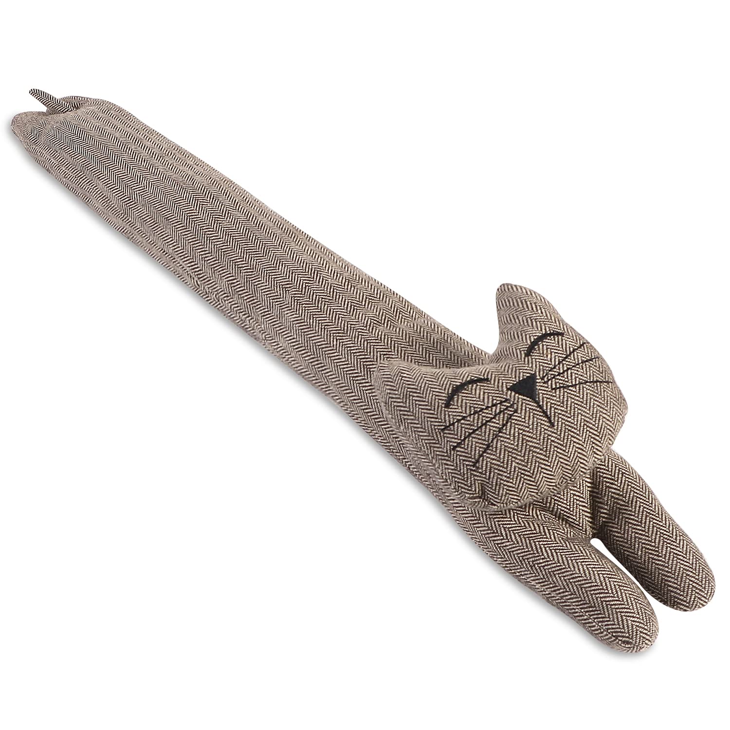 Door Draft Stoppers for Bottom of Door, Cute Door Stopper, Decorative Door Stop, Heavy Doorstop Cute Door Draft Blocker, Weighted Door Crack Blocker for Sound Noise Blocker, Cat Smiley