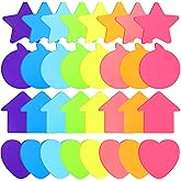 Yinder 960 Pieces Cute Sticky Notes Set Heart Star Bubble Arrow Shaped Self Sticky Note Pad 3 x 3 Inch 8 Color Bright Colorful School Office Supplies Easy to Post Clean and Removal