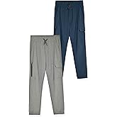 TONY HAWK Boys Jogger Pants 2 Pack Lightweight Hybrid Skateboard Pants for Boy