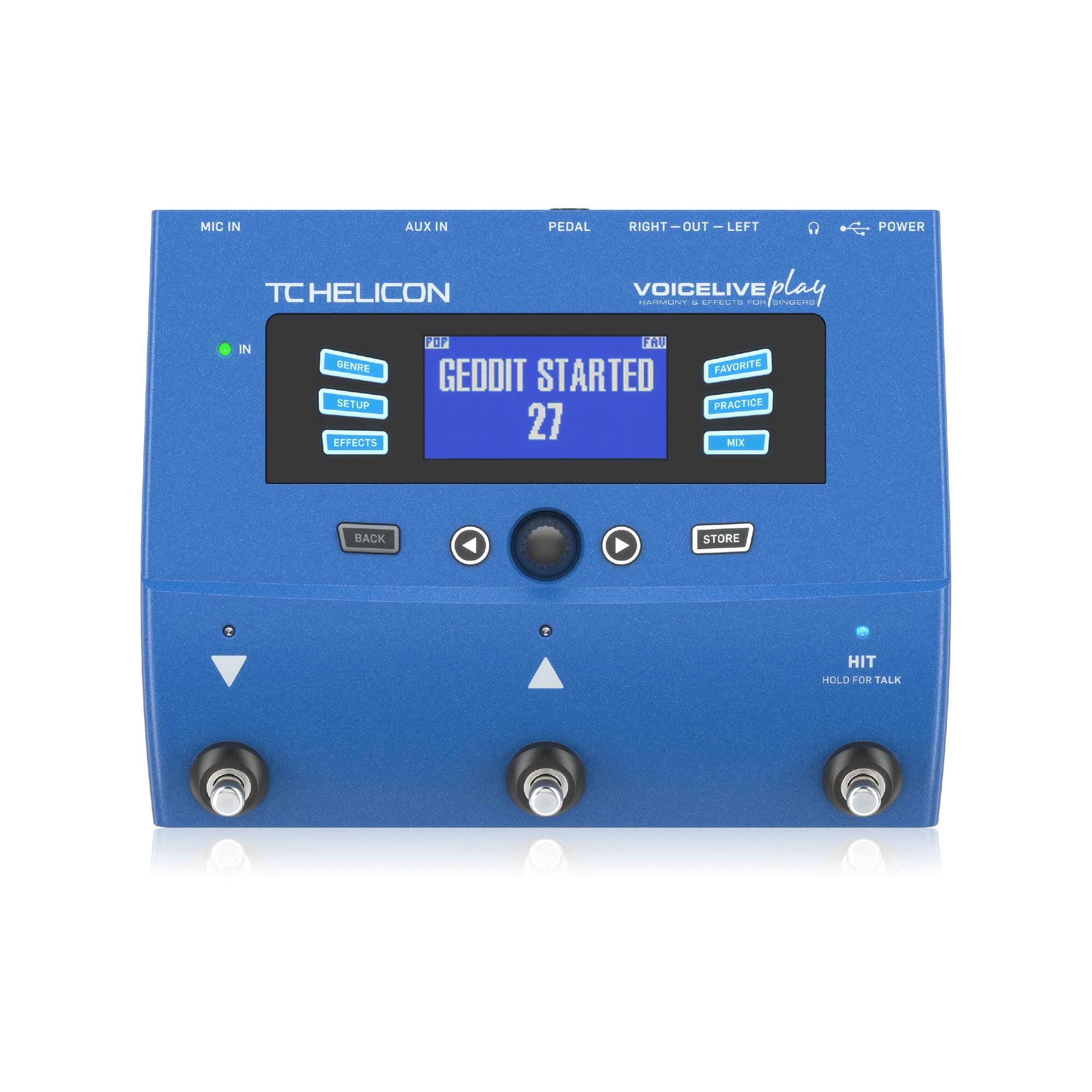 Tc Helicon Voicelive Play Pédale Processeur D'Effets Pour Le Chant À 3 Boutons Avec Looper