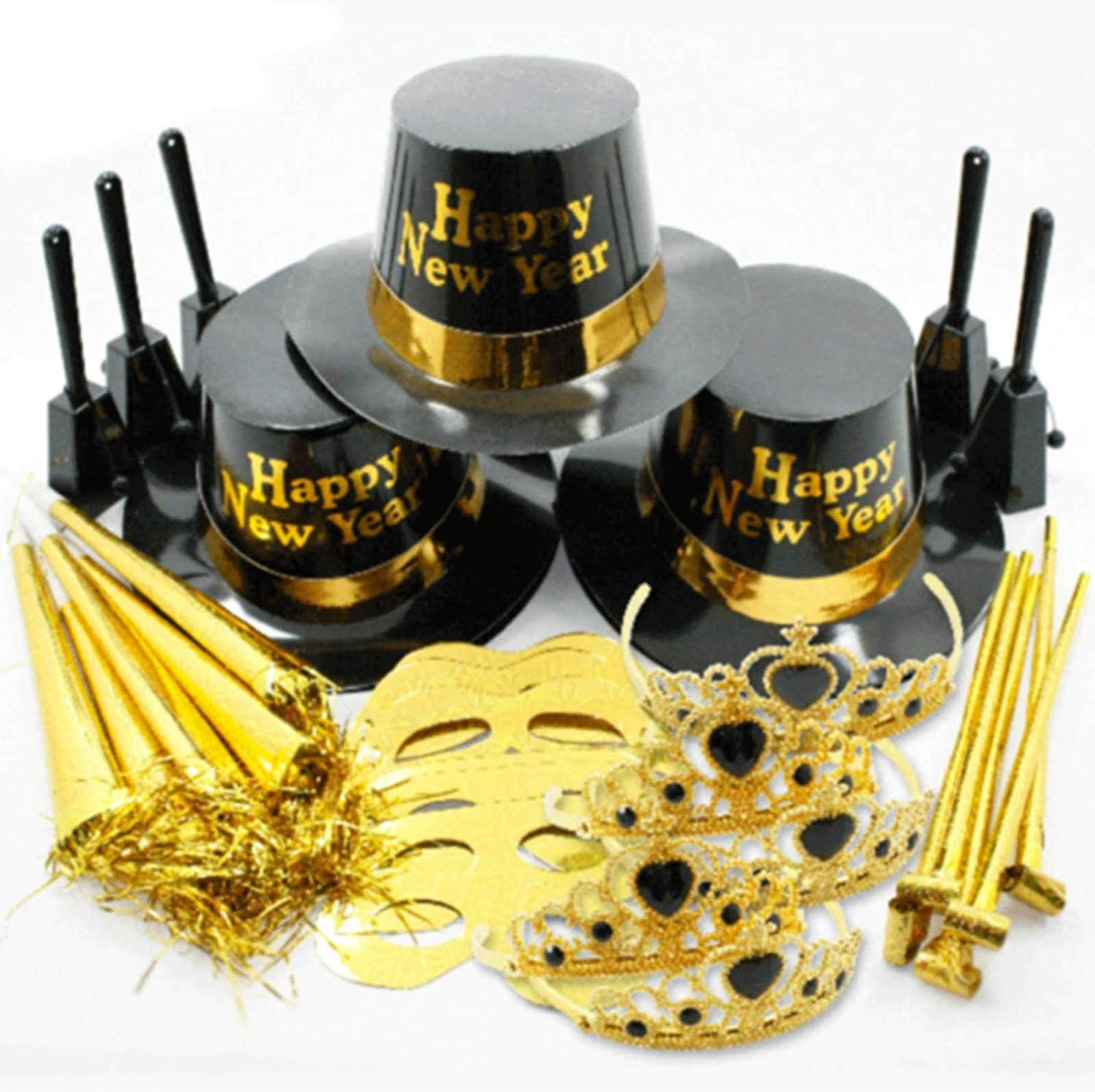 New Years Eve Ultimate Party Kit For 10 - Gold Rush