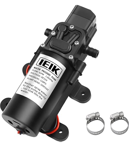 Everflo EF2200-QA-BOX 2.2GP 12V Diaphrag Pup-Quick Attach Port, Black & Valley Industries