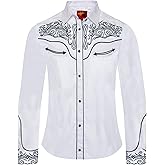 Rodeo Clothing Women’s Western Casual Button Down Shirt, Embroidered Cowgirl Country Outfit Shirts for Women 518 XL White