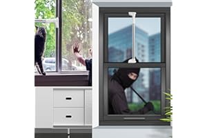 BIINYHG Window Security Bars, Window Locks, Window Locks Security Up and Down Window, Sliding Glass Door Lock bar, adjustable from 19 to 32 in,Prevent Children from going out and unauthorized intrusion.