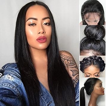 Giannay Hair Pre Plucked 360 Lace Frontal Wig 150 180 250
