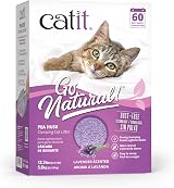 Catit Go Natural Lavender Scented Pea Husk Cat Litter 5.6kg 2x2.8kg view 1