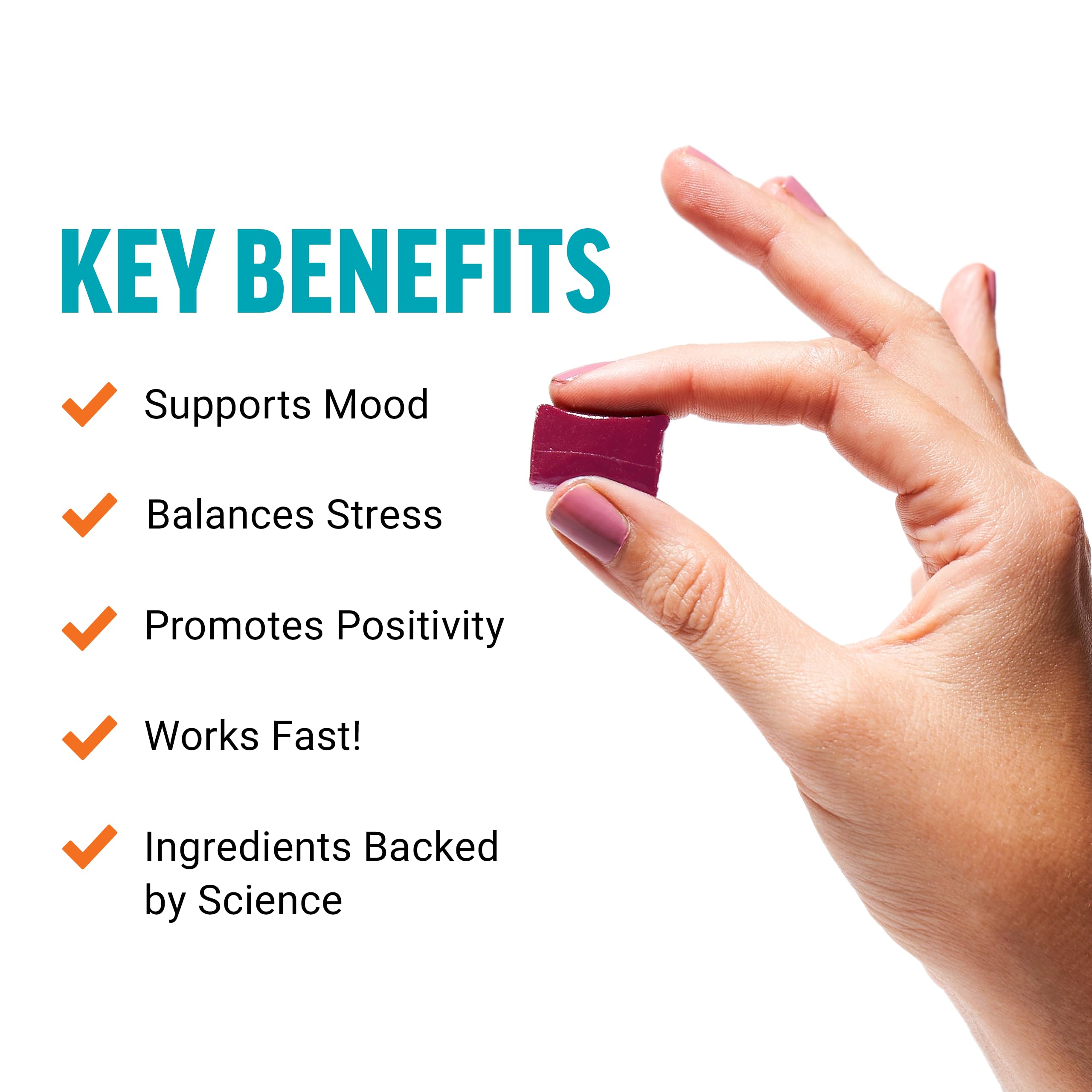 FORCE FACTOR Happy Mood, Mood Support and Mood Balance Supplement to Support Happiness, Positivity, and Stress, Made with Magnesium, Saffron, Zembrin, Non-GMO, Tropical Fruit Flavor, 30 Soft Chews