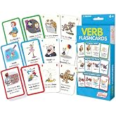 Junior Learning Verb Flashcards - 162 Educational Cards | Irregular and regular past tense, active, and passive verb sets. Includes common nouns for speech and language therapy