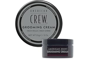American Crew Men's Grooming Cream, Like Hair Gel with High Hold & High Shine, Stocking Stuffer for Him, 3 oz