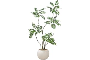 TXABL Autumn Sumac Artificial Fall Tree Artificial Trees with Planter for Home Bedroom Office Indoor Living Room Decoration A