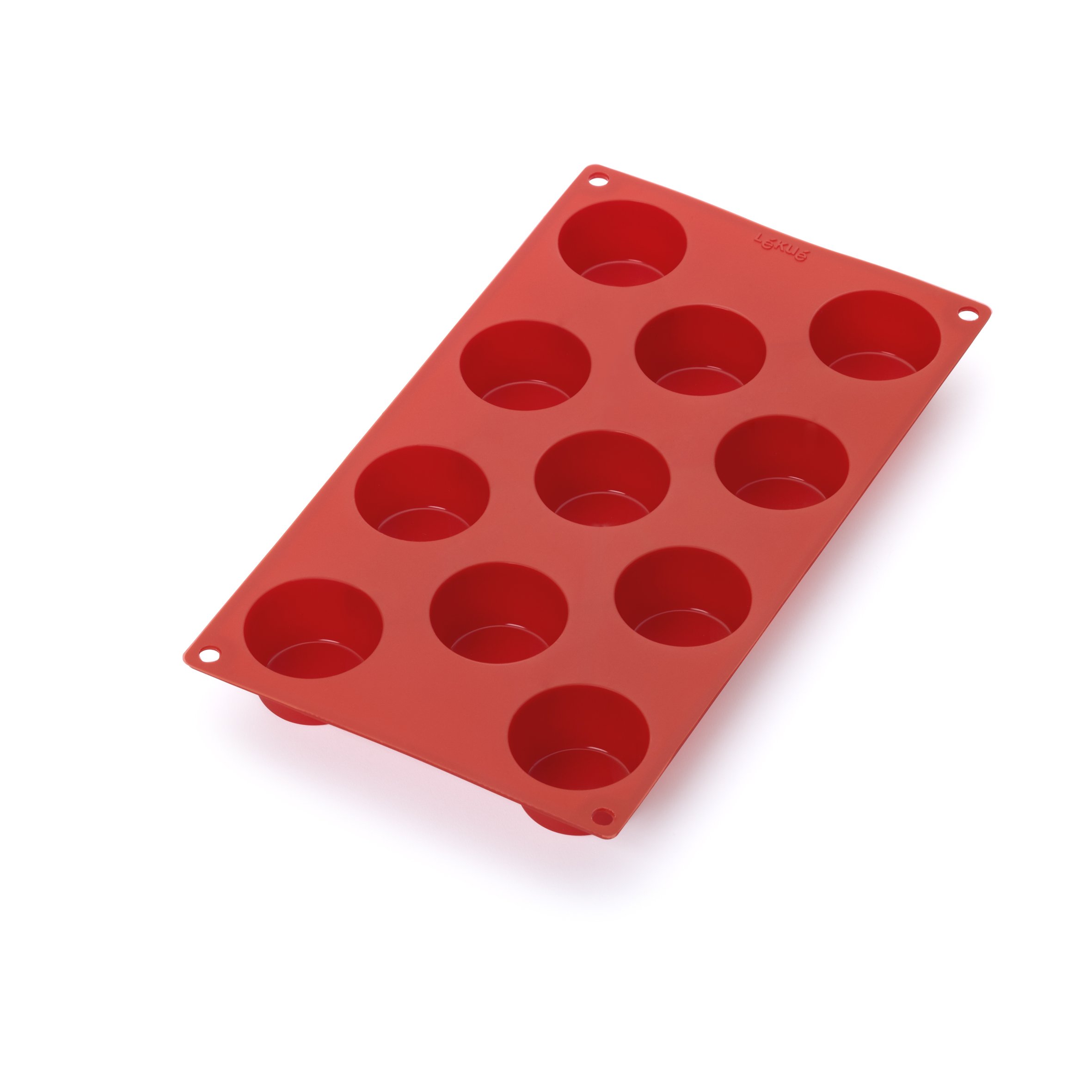 Lékué Mould for Mini Muffins, Platinum Silicone, 11 Cavities