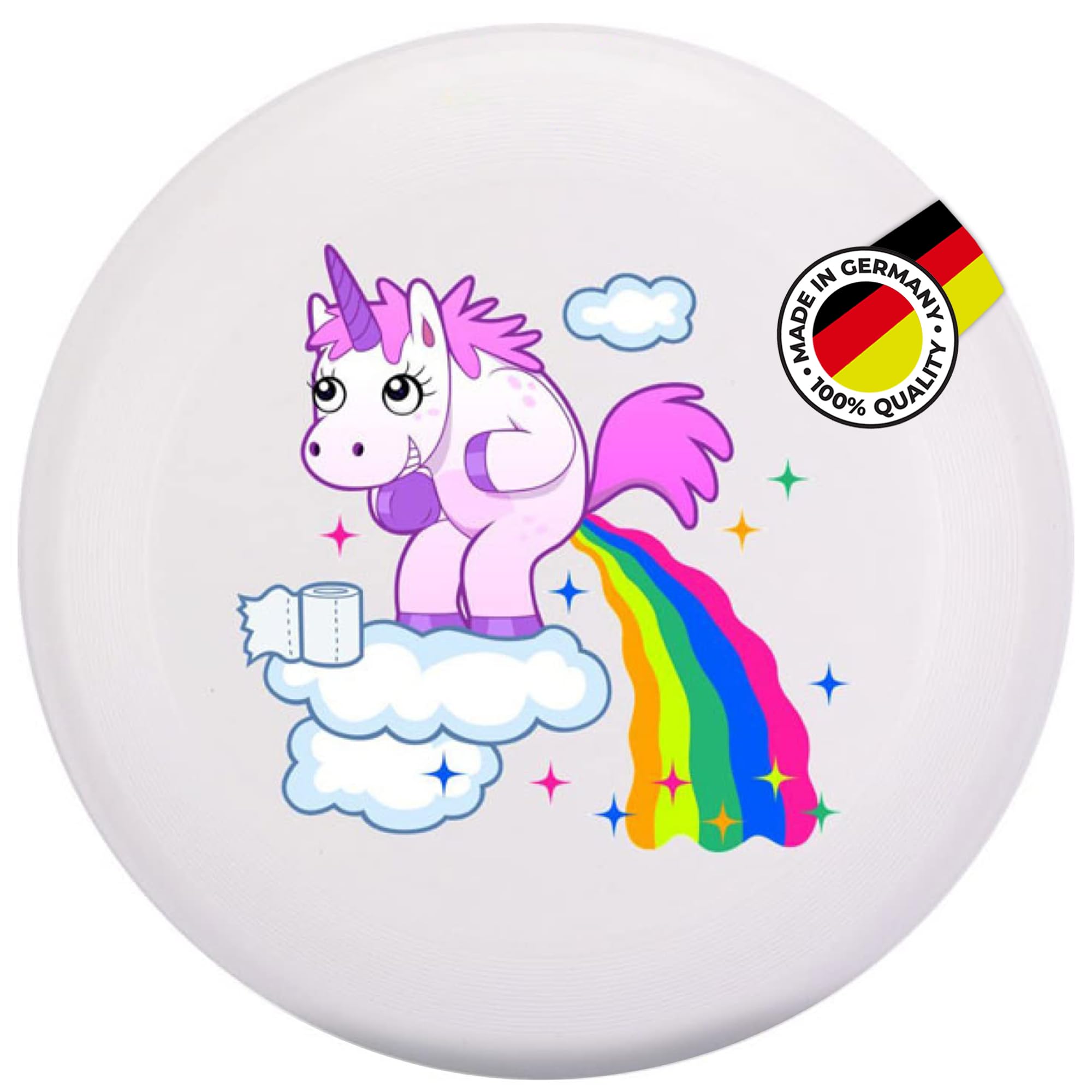 Eurodisc 175 g Ultimate Bio-Plastic Frisbee 4.0, Unicorn (Clouds, White)