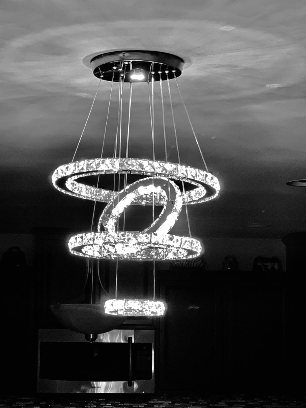 21/mo Finance diisunbihuo Modern Crystal Chandeliers LED Square Chandelier Pendant Lights