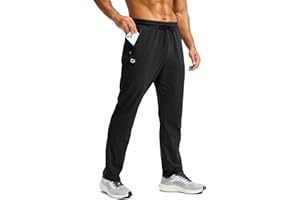 G Gradual Men's Fleece Lined Winter Pants with 3 Zipper Pockets Warm Athletic Joggers Workout Running Sweatpants for Men