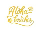 Aloha Beaches Vinyl Decal Available Car Truck