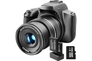 G-Anica Digital Camera, 64MP&4K Cameras for Photography & Video, 40X Zoom Lens，Vlogging Camera for YouTube with Flash, WiFi & HDMI Output，32GB SD Card(2 Batteries)