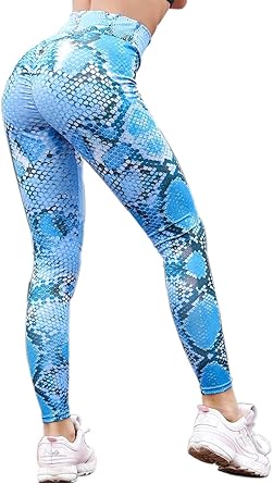 snakeskin workout leggings