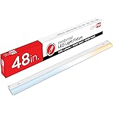 UltraPro 48 Inch Hardwired Under Cabinet Light, Dimmable 1585 Lumens | 3 Color Temperatures from Soft White to Cool White Lighting, Linkable Under Cabinet Lighting for Kitchen ETL Listed