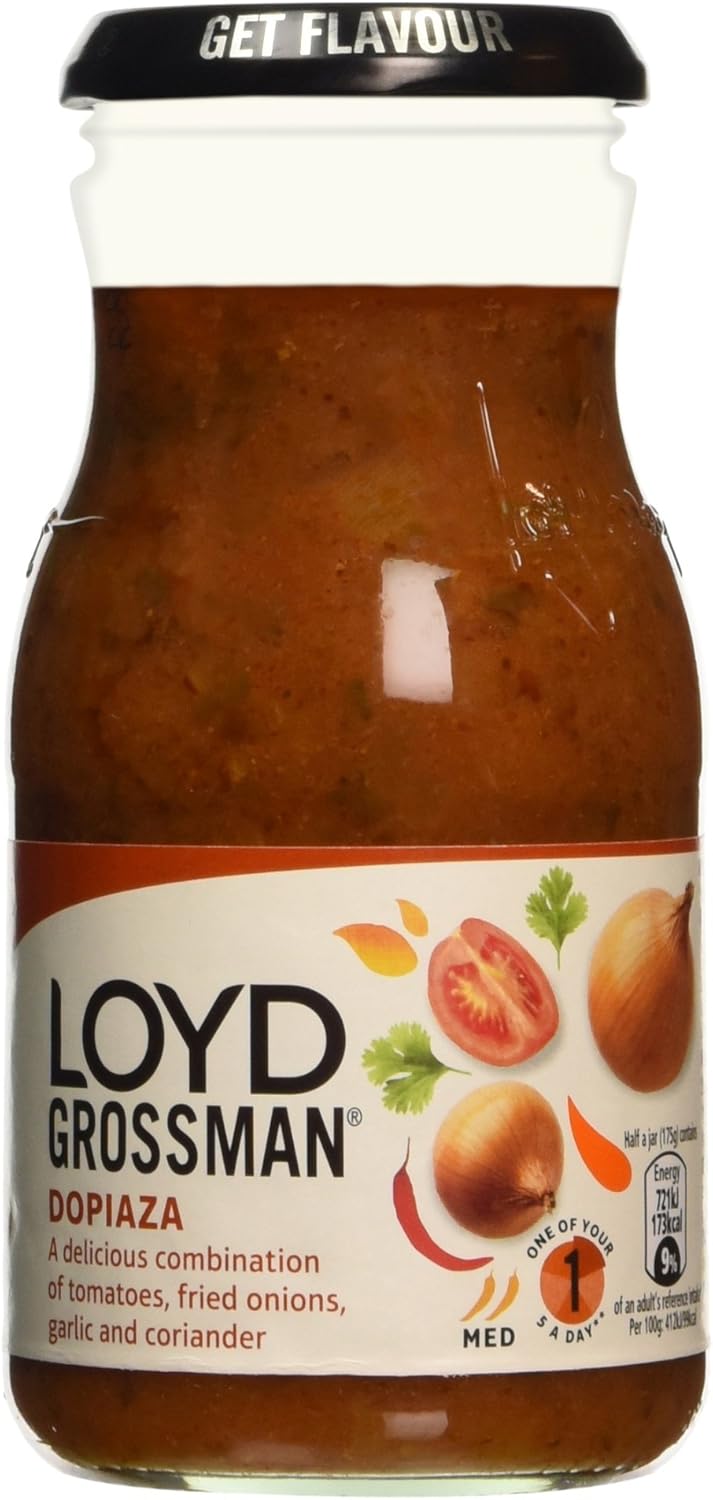 Loyd Grossman Dopiaza Curry Sauce, 350g Amazon.co.uk Grocery