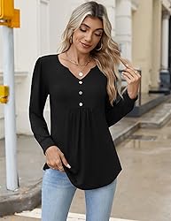 Zeagoo Plus Size Tops for Women Long Sleeve Dressy