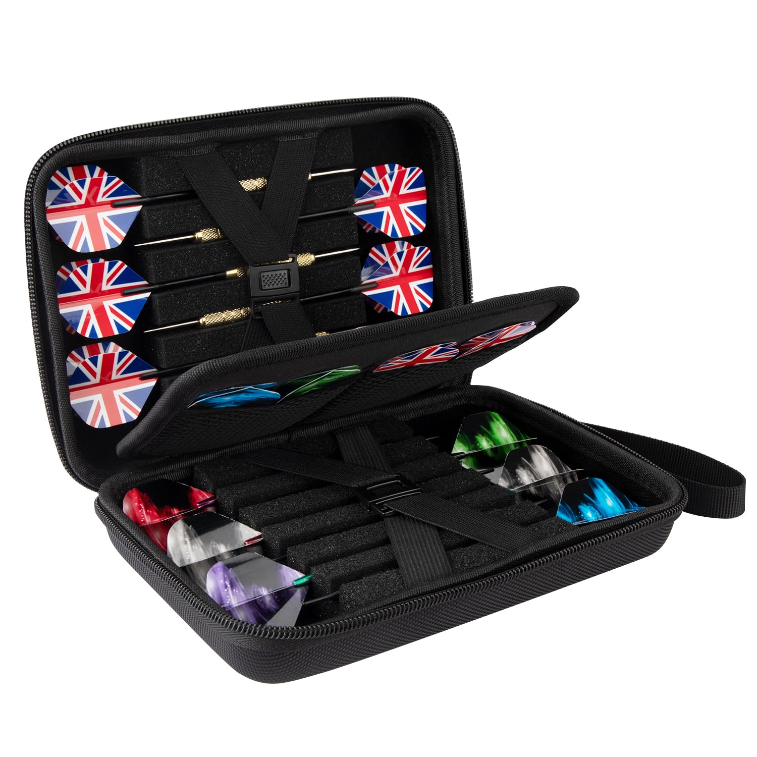 Aukuoy Darts Case: Darts Case Holds 12 Darts and More Dart Accessories, Portable & Durable, Professional Darts Accessories