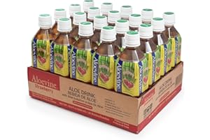 Aloevine Aloe Vera Drink, Strawberry, 16.9 fl oz 20 pack