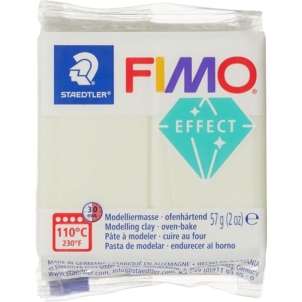 Staedtler Fimo Effect – Pâte à Modeler 57 G – Saphir – Durcit Au Four – Effets Spéciaux (phospho, Glitter, Métal, Pierre, Transparent) – Pour Créations Artistiques 🎨
