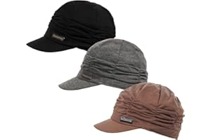 ColorSun Women Newsboy Soft Cotton Cabbie Cap Beret Hats Baseball Cap Painter Visor Hats