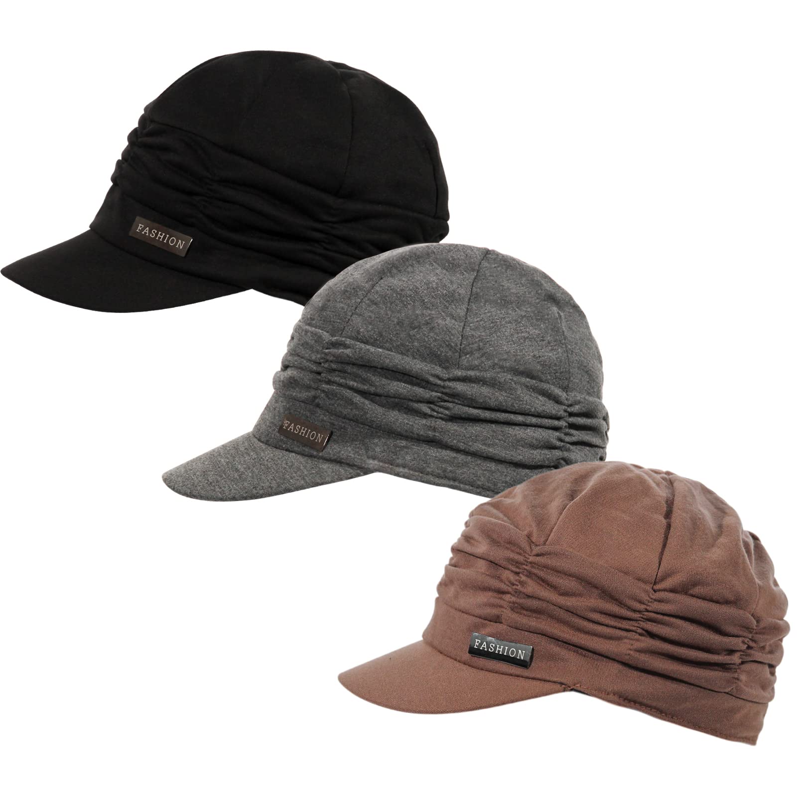 Photo 1 of ***ONLY GREY ONE***

ColorSun Women Newsboy Soft Cotton Cabbie Cap Beret Hats Baseball Cap Painter Visor Hats