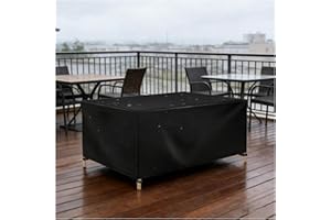Patio Furniture Covers, 32x20x26inch/82x52x65cm Heavy Duty Black Outdoor Furniture Cover Waterproof, Tear-Resistant Wind Dust