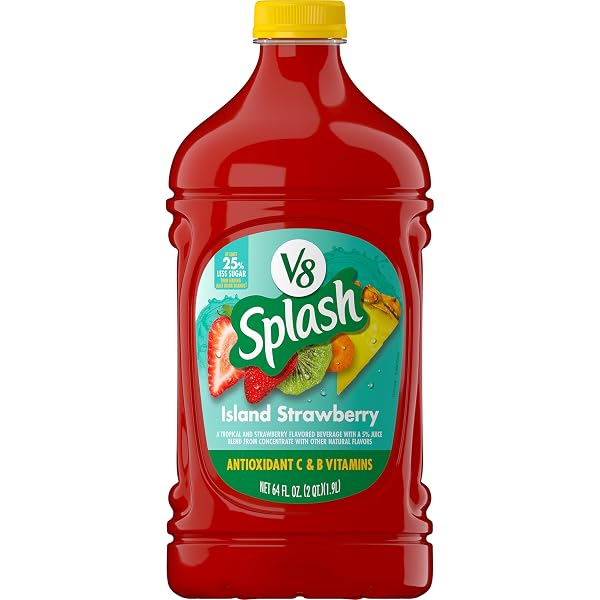 V8 SPLASH ISLAND STRAWBERRY FLAVORED BEVERAGE, 64 FL...