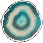 rockcloud 1 PC Agate Slices Geode Stones,Place Card,Irregular Home Decoration Healing Crystals Collection 3-4.3"
