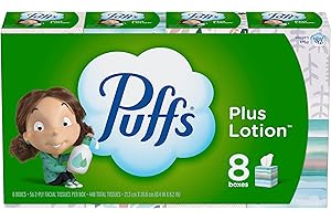 PROCTER & GAMBLE Puffs Plus Lotion Facial Tissues, 24 Cubes, 56 Tissues Per Box