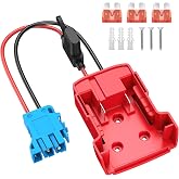 Power Wheel Azocek Adapter Compatible with Milwaukee 18V Battery | with Wire Harness Connector Compatible with Peg-Perego Children Ride-on Car, 12AWG Wire with 40A Fuse