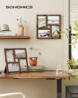 SONGMICS Picture Frame Collage 4x 4x6 Photos 10x15 cm RPF025X01 Vintage Brown view 2