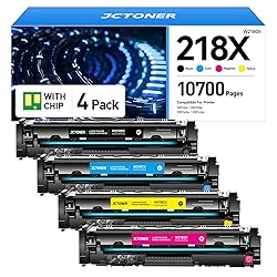 218X Toner Cartridge Set with chip 4-Pack High