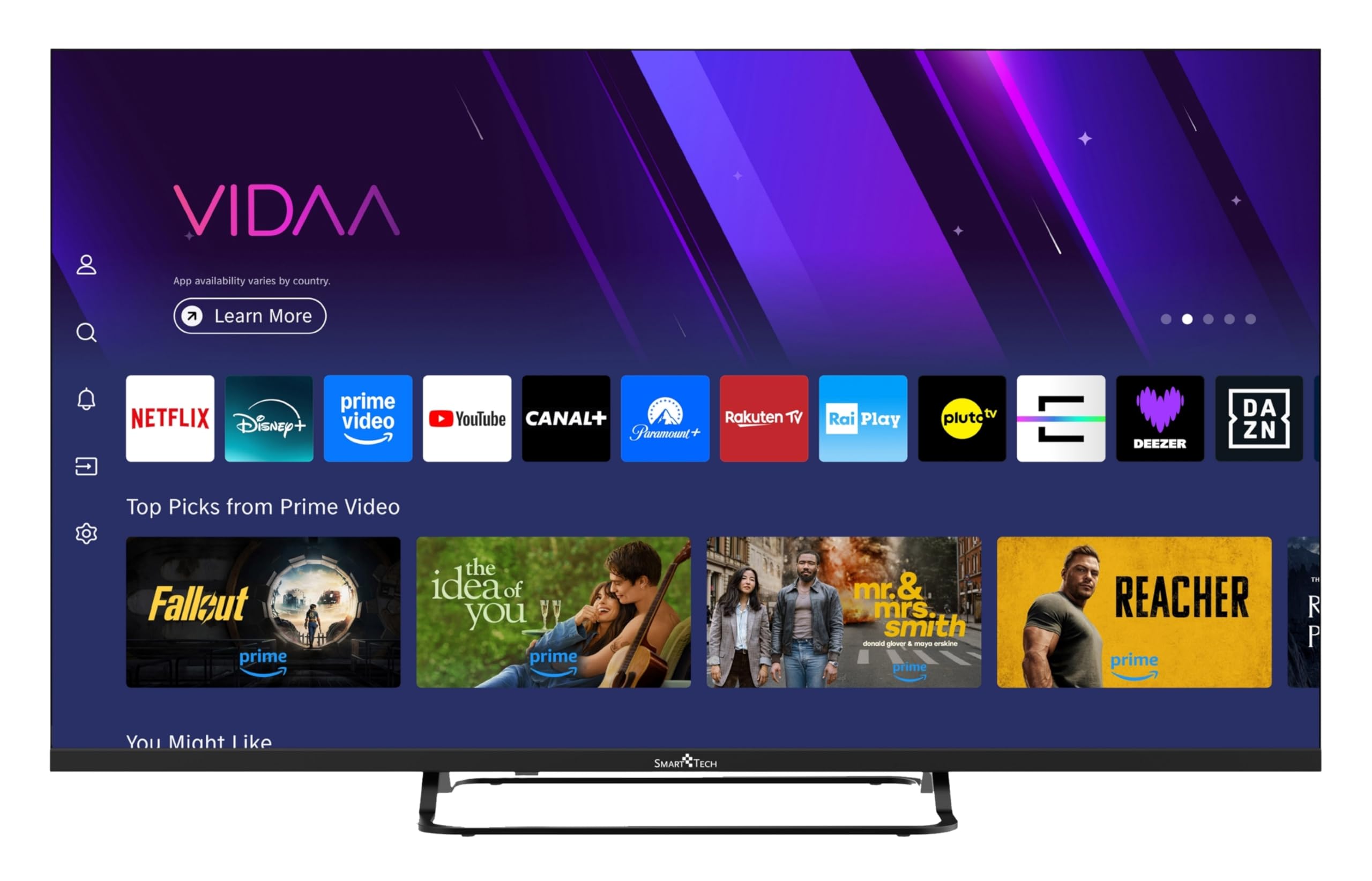 Smart Tech 40FV02V Fernseher 40 Zoll Smart TV VIDAA - Fernseher mit Full HD Auflösung, Bluetooth und Triple-Tuner, LED TV (2026) 2