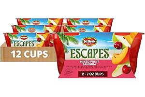 Del Monte Escapes Mixed Fruit Sangria, 7 oz Cups, Pack of 6 (12 Cups)