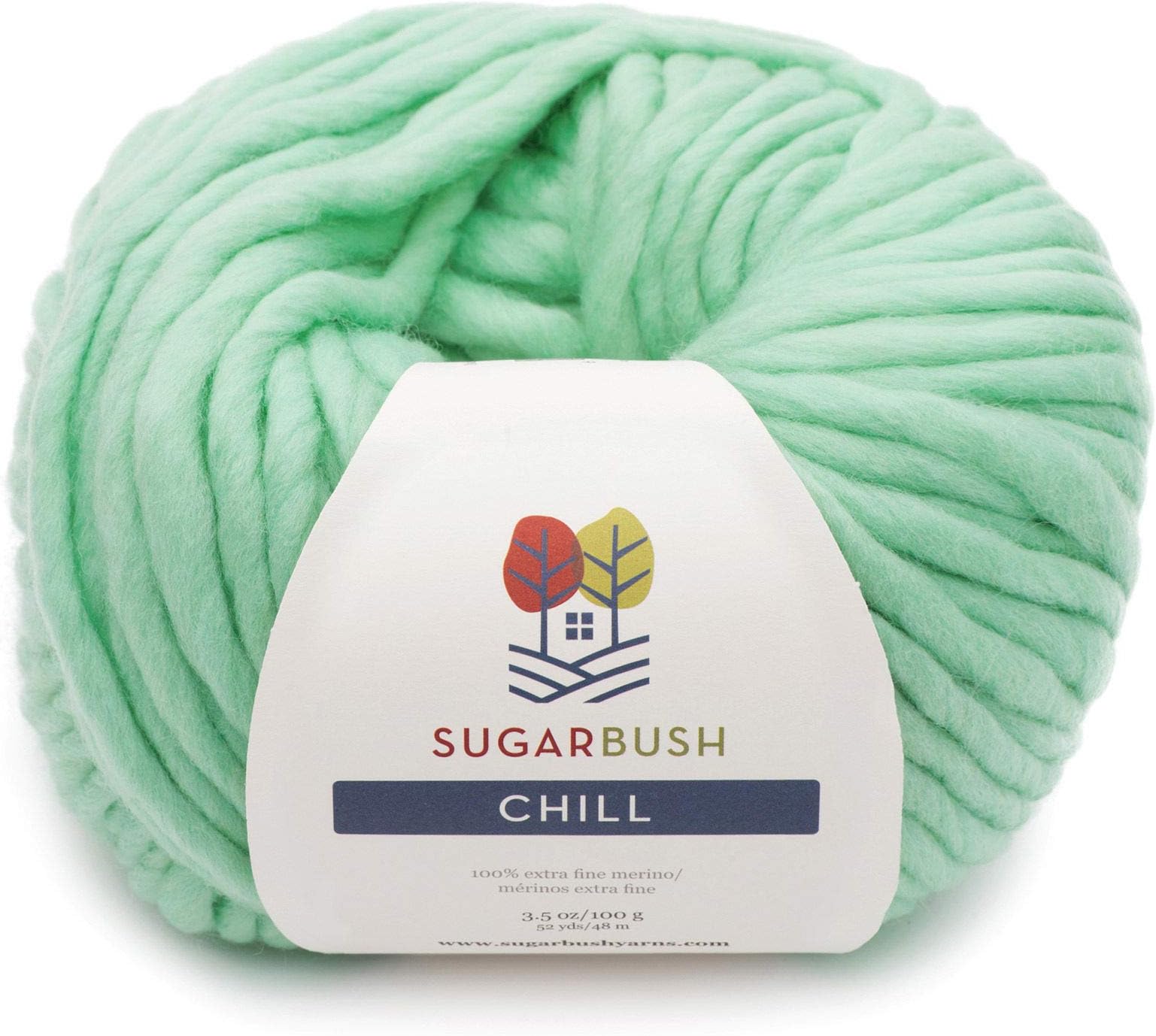 Sugar Bush Yarn Chill Extra Bulky Weight, Fun Green