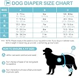 Avont 3 Pack Reusable Dog Diapers Large Black Washable Washable Sanitary Wraps view 3