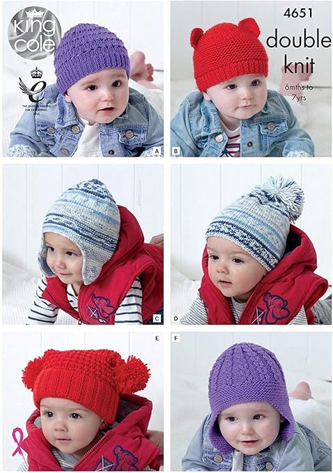 childrens hat knitting patterns uk